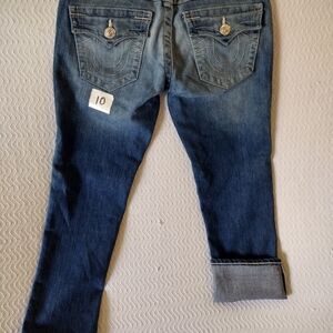 True Religion Blue Jean Shorts